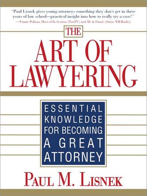 cover image of The Art of Lawyering